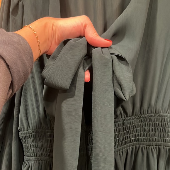 Green Ruffle Dress - Picture 2 of 5